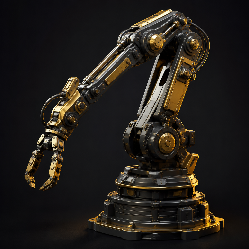 Mech arm — AI 3D mesh example